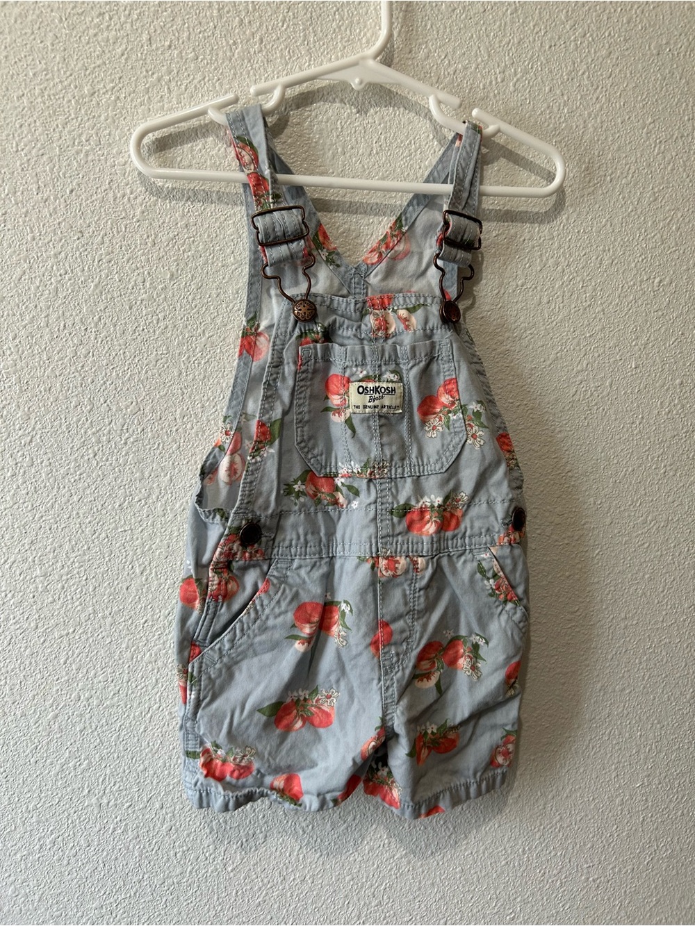 OshKosh B'gosh Light Blue Short Overalls